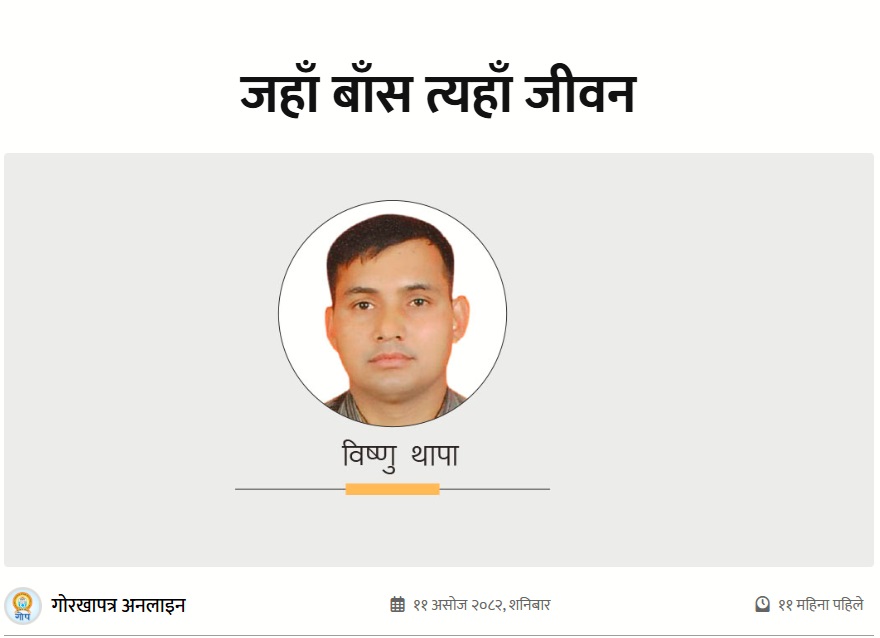 जहाँ बाँस त्यहाँ जीवन